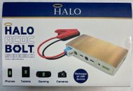 New Halo Bolt 58830 mWh Portable Phone Laptop Charger Car Jump Starter With AC