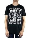 Gas Monkey Garage Officielle Sang Sueur Bières T Shirt Noir pour Hommes Moyenne – Poitrine 38-40 Pouces (96.5-101.5 cm) Black