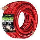 GearIT 4 Gauge Wire (25ft - Red Translucent) Copper Clad Aluminum CCA - Primary Automotive Wire Power/Ground, Battery Cable, Car Audio Speaker, RV Trailer, Amp, Electrical 4ga AWG 25 Feet