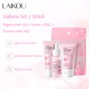 Japan Sakura Skin Care Set Anti-aging Eye Cream Essence  Primer Laikou