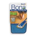 BONA AX0003053 1/2 in Flat Mop Pad, Hook-and-Loop Connection, Looped-End, Blue,