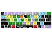 XSKN Ableton Live English Shortcut Silicone Keyboard Skin Cover for 2016 Touch Bar MacBook Pro 13 (A1706) & MacBook Pro 15 (A1707), US EU Layout