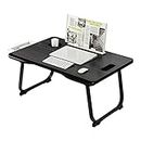 ABNMJKI Scrivanie Folding Table with Drawers On Student's Bed Same Color Series Bedroom Dormitory Laptop Bed Learning Writing Desk