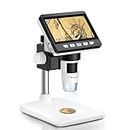 Digital Microscope Camera, Aopick 4.3 Inch Coin Microscope 50X-1000X Magnification, 1080P Compound Microscope 8 Adjustable LED Light Coin Magnifier, PC View, Compatible with MacOS Windows