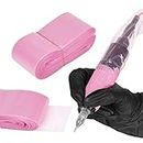 ATOMUS 100Pcs Disposable Tattoo Clip Cord Sleeves Pink Plastic Cover Bags Tattoo Pen Bag Tattoo Machine Accessories