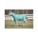 TuffRider 1200 D Comfy Winter Medium Weight Detachable Neck Horse Turnout Blanket, Turquoise, 84-in