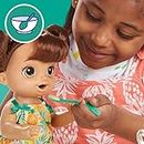 Baby Alive Magical Mixer Baby Doll Tropical Treat with Blender Accessories, Drinks, Wets, Eats, Brown Hair Toy for Children Aged 3 and Up