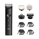 Mi Grooming Kit Pro (Trimmer Kit), Face, Hair, Body - All-in-One Professional Styling Trimmer, Body Groomer, Nose & Ear Hair Trimming, Hair Clippers, Beard Combs, Quick Charge & 90 Mins Run Time,Black