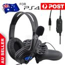 Gaming Headset Headphone with Microphone Volume Wired for Sony PS4 PlayStation 4