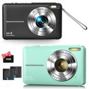 New Digital Camera for Kids Teens Boys Girls Adults 1080P 44MP with 32GB SD Card