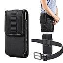 ZORSOME Heavy Duty Cell Phone Holster for iPhone 11 Pro Max,XS Max,8 Plus,7 Plus,6 Plus,6s Plus,for Galaxy S21 FE,S22+ 5G,S20 5G,Note10,S22+ 5G,S23+,A54 Nylon Belt Clip Holster Phone Holder Pouch