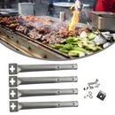 4PCS Scalable BBQ Gas Grill Universal/Replacement Stainless Steel Tube Burners.