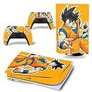 Savpow Ps5 Controller DBZ Stickers Compatible with Playstation 5 Console Controllers Disk Edition Protectors Skins Cover