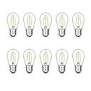 2W LED S14 Replacement Light Bulbs E27 Base Shatterproof Retro Edison Bulbs for Waterproof Outdoor Commercial String Lights (10pcs)