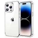 JETech Case for iPhone 14 Pro 6.1-Inch, Non-Yellowing Shockproof Phone Bumper Cover, Anti-Scratch Clear Back (Clear)