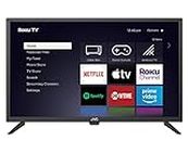 JVC 32-Inch 720p HD LED Roku Smart TV with Voice Control App, Airplay, Screen Casting, & 300+ Free Streaming Channels (LT32MAW2)