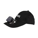 Sun Visor Hats with Fan, Solar or USB Charging Fan Visor Hat, Adjustable Sun Hat Built in Fan for Running/Outdoor/Hiking, Black