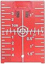 Reflective Magnetic Laser Target Plate (Target Plate With Stand for Red Laser)