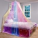 Bollepo Bed Canopy for Girls with Glowing Stars - Princess Rainbow Baby Canopy for Bed, Netting Room Decor, Ceiling Tent, Canopy for Crib | Single, Twin, Full, Queen Size Kids Bed