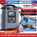 TOPDON T90A 12V 90Ah Battery Maintainer 9-Step Smart Automotive Battery Charger 