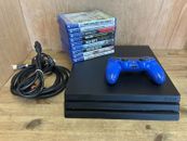 Sony Playstation 4 Pro Bundle 1TB Game Console - Black With 9 Games