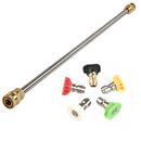 High Pressure Washer Extension Wand 1/4Inch Quick Connect Washer Lance w/Nozzles
