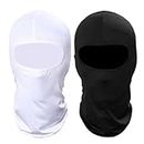 Pukavt 1-3 Pack Balaclava Face Mask, Ski Mask for Men Women, UV Protection Windproof Scarf for Motorcycle Snowboard Cycling, Black/White, 1-5