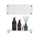 ROSSOM Instant Dry Sink Caddy Organizers, Water Absorbing Stone Tray for Sink, Diatomaceous Earth Drying Rack, Bathroom Countertop Sink Tray for Soap Bottles (White A)