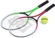 Unibos Aluminium Tennis Racket Set 2 Rackets & Ball Summer Outdoor Fun Play Set Great Gift…