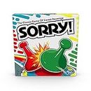 Sorry Board Game for Kids Ages 6 and Up; Classic Hasbro Board Game; Each Player Gets 4 Pawns; Family Game