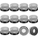 Gisafai 10 Pcs Aerator Strainer 3/4" Pump Stainless Steel Mesh Strainer Silver and Black Aerator Screen Industrial Plumbing Inline Strainers for Boat Drain fit 3/4''-14 Female Thread