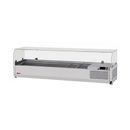 Turbo Air CTST-1500G-13-N E-Line 59" Countertop Sandwich/Salad Prep Table w/ Clear Hood, 115v, Stainless Steel