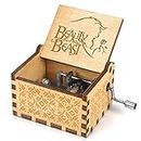 Hefonti Beauty and The Beast Music Box, Gift for Wife Girlfriend Valentine Christmas Birthday to Women Girls Husband Boyfriend Musical Box Present
