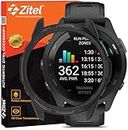 Zitel® Case Compatible with Garmin Forerunner 265, (Does NOT FIT for Forerunner 265s) Bumper Cover Shell (Without Screen Protector) - Black