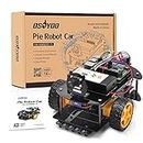 OSOYOO Pie Robot Car, Roboter Bausatz für Raspberry Pi 3B 3A+ 3B+ 4 programmierbar: Mint Kit für Mittelstufe, Oberstufe, Hochschulbereich und Hobby, Bauen und programmieren mit Python