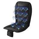 Zone Tech Auto-Sitzkissen, kühlend, Schwarz, 2er-Pack, 12 V, einstellbare Temperatur, bequem, kühlend, Schwarz