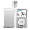 Clear Hard Snap-on Case Cover for Apple iPod Classic 6th 7th 80GB, 120GB Thin 160GB Released on 2009 + Screen Protector(10.5mm Thickness Thin Version)