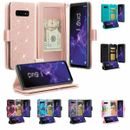 For Samsung Galaxy S10 Plus Cute Kickstand Leather Wallet Case for Girls Women