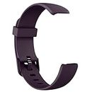Tobfit Watch Strap Compatible with Inspire 2 (Watch Not Included), Removable Soft Belts for Fitbit Inspire 2 Wristband, Smartwatch Band for Men & Women (Dark Purple)