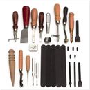 37 Pcs DIY Leather Craft Sewing Tools Kit Hand Tool Stitching Punch Carving Work