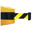 TENSABARRIER 897-15-S-35-NO-D4X-C Belt Barrier, Yellow,Belt Yellow/Black
