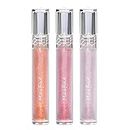 Lip Plumper Gloss Set,Moisturize & Volumize Lips Instantly for Thicker & Fuller Lips,Glossy Finish Lips Water Gloss for Daily Use,Lip Care Serum Hydrating &Reduce Fine Lines Lip Enhancer(3Color)
