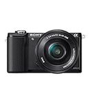 Sony Alpha 5000L Fotocamera Digitale Compatta con Obiettivo Intercambiabile, Sensore APS-C, CMOS Exmor HD, 20,1 MP, Obiettivo da 16-50 mm Incluso, Nero