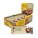 Fulfil Vitamin and Protein Bar (15 x 40 g Bars) — Chocolate Hazelnut Whip Flavour — 14 g High Protein, 9 Vitamins, Low Sugar