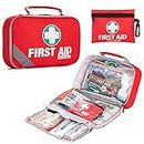 General Medi First Aid Kit (215 Piece) + Bonus 43 Piece Mini First Aid Kit - Includes Emergency Blanket, Bandage, Scissors for Home, Car, Camping, Office, Boat, and Traveling