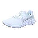 Nike Women's Revolution 6 Running Shoe, White Grey, US 7