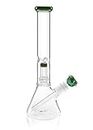 Mosi Mimi Beaker Glass Bongs - Accessoire pour Bol à Tuyau d'eau en Verre pour Fumeur avec Une Hauteur de 13 Pouces (Vert)