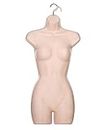 Adult Female Full Size Hanging Body Form Display Mannequin Body Form Mannequin Display Form (Light Skin)