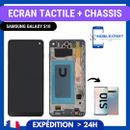 ECRAN LCD + VITRE TACTILE SUR CHASSIS SAMSUNG GALAXY S10 (G973F)