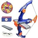 Toy Bow and Arrow for Kids 8-12 Compatible with Nerf Gun Bullets, 12-Dart Clip Shot Foam Bullet Toy Archery Set with 36 Foam Darts for Boys and Girls, Kids Birthday Gifts for Boys Girls